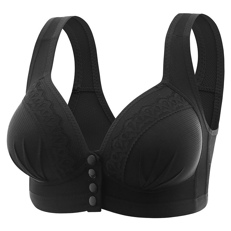 Front-Clasp, Breathable, Skin-Friendly Cotton Bra