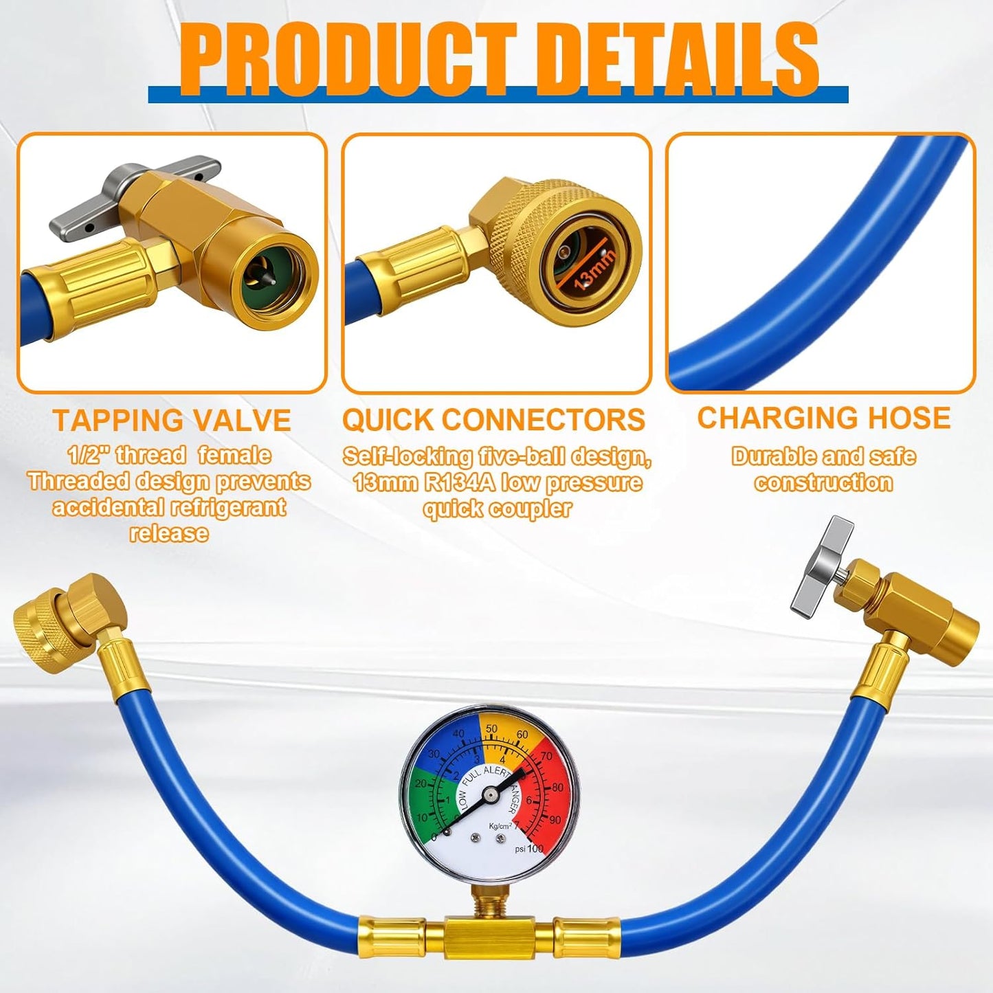 AC Refrigerant Charge Hose Kit