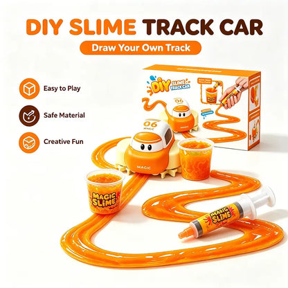 Electric Remote Control Race Track Car DIY Slime Road Builder Kit