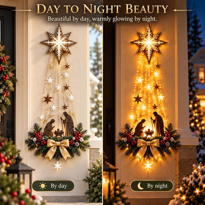 Bethlehem Star of Faith – Lighted Nativity Wall Decor