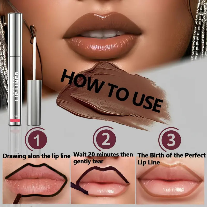 4Pcs Peel off Lip Liner Stain, Lip Gloss Lip Tint Set