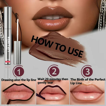 4Pcs Peel off Lip Liner Stain, Lip Gloss Lip Tint Set