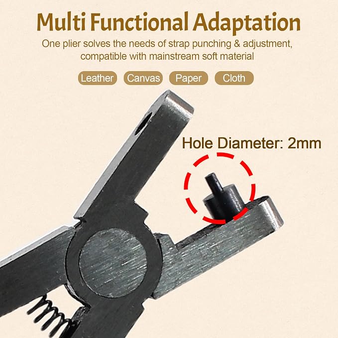 Leather Hole Punch Plier | Universal Watch Band Punch Tool