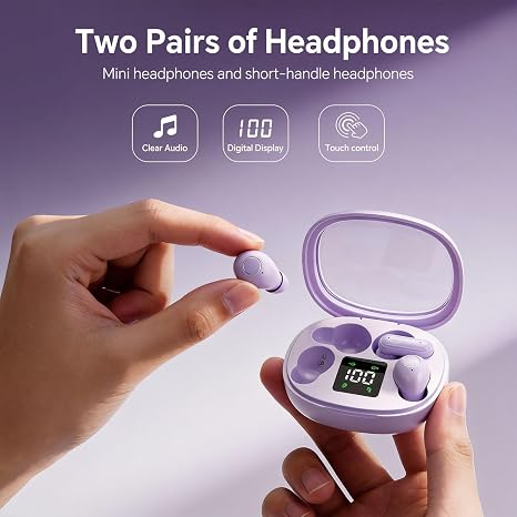 Wireless Bluetooth Headset，Tiny Size Invisible Earbuds，Sleep and Sports Earphones Set