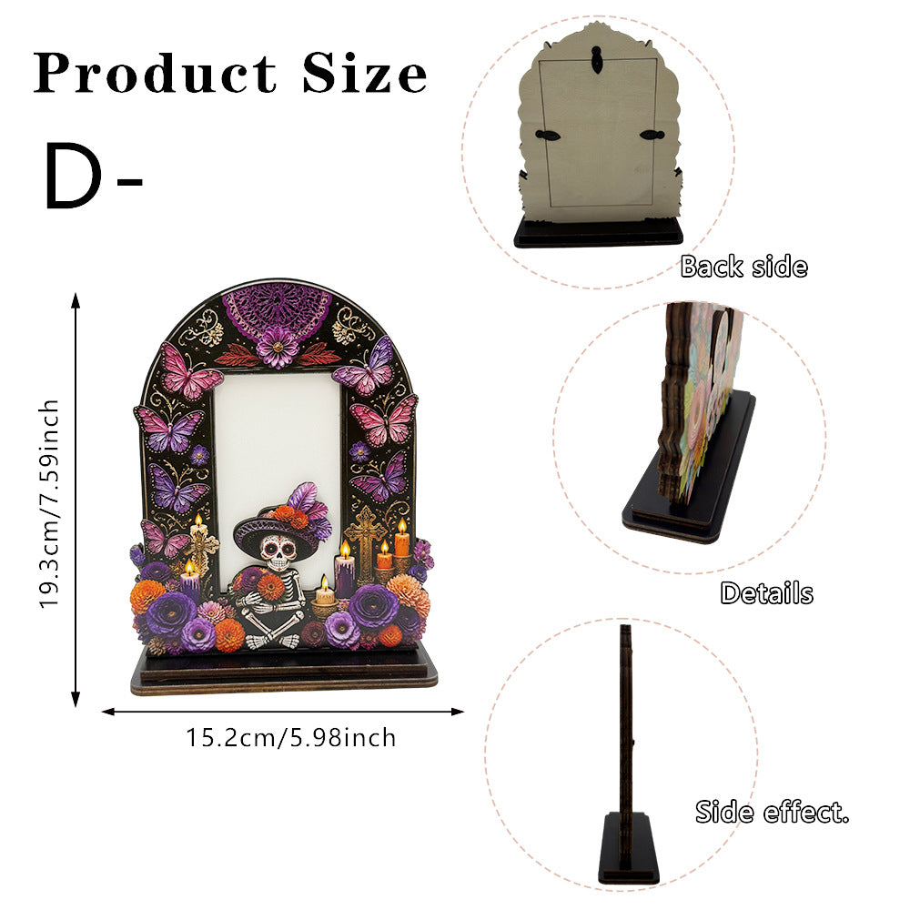 Day of the Dead Memorial Photo Ornament