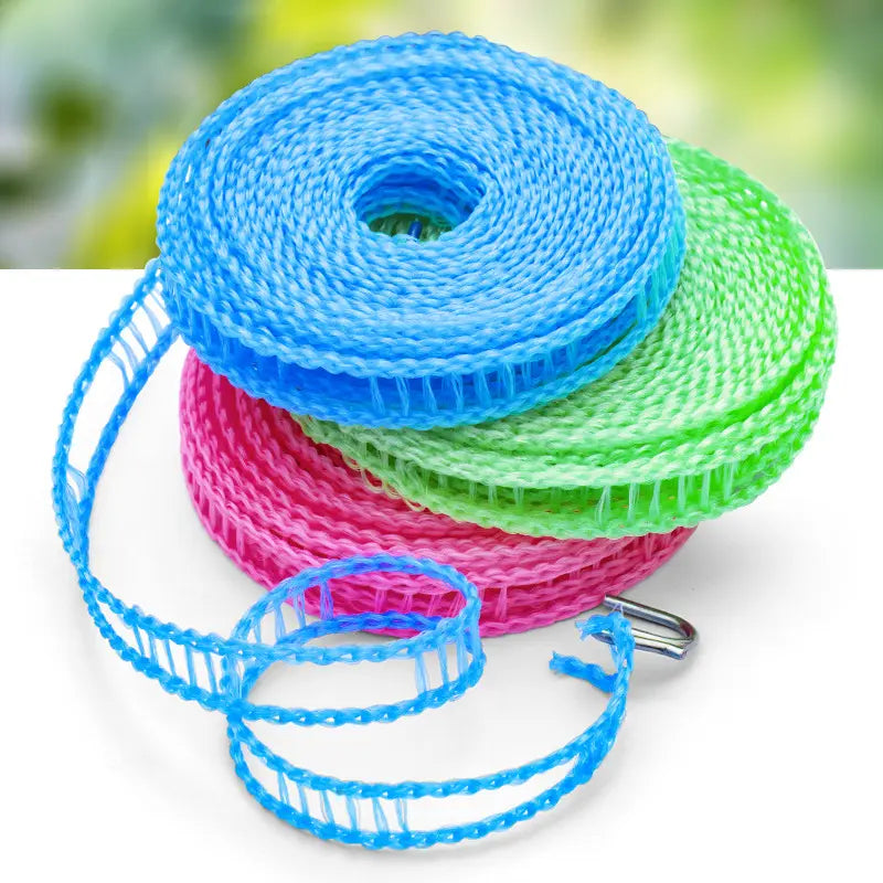 3 Pack Clotheslines for Outside, Adjustable Clothes line