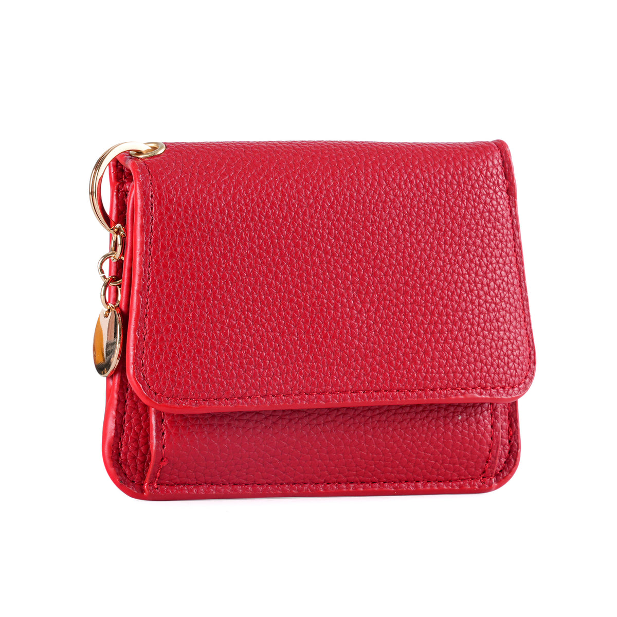 RFID Short Wallets for Women – Fashionable Card Holder with Key Ring & Coin Purse