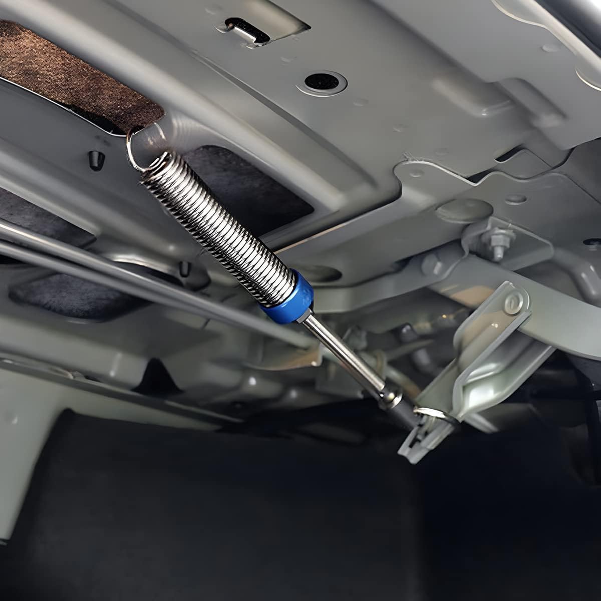 2 PCS Car Trunk Lid Metal Spring, Stainless Steel Automatic Lifting Spring Device