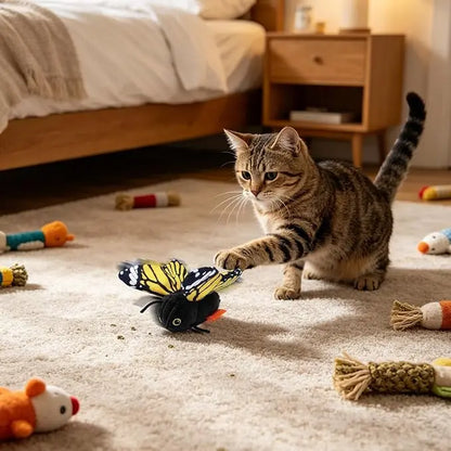 Interactive Electric Butterfly Cat Toy