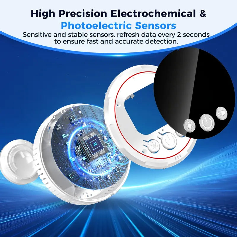 Smart Portable Detector with Temperature Humidity Monitoring