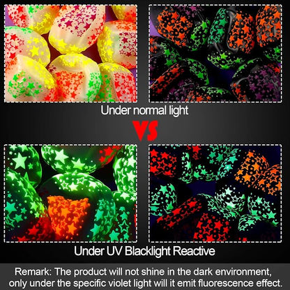Pack of 100 Neon Glow Balloons