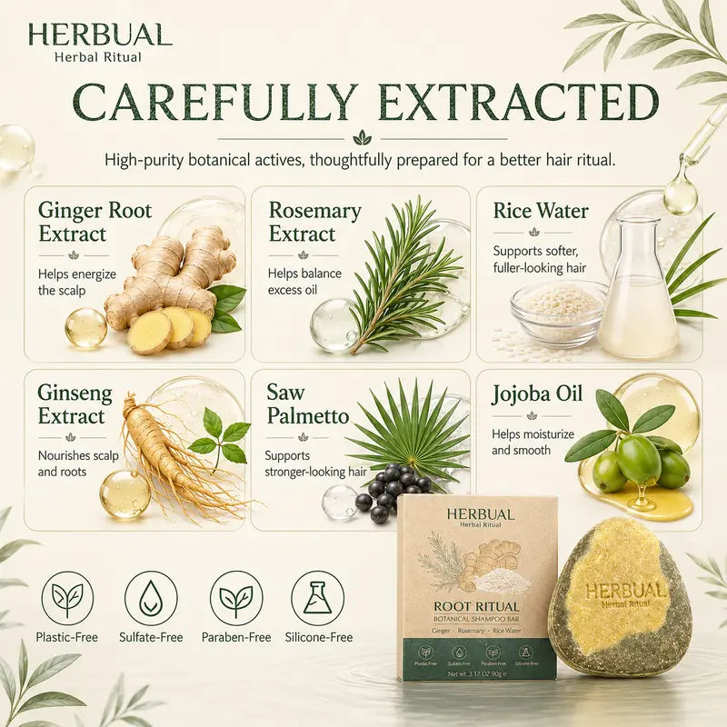 Herbal Root Care Botanical Shampoo Bar 2-Pack