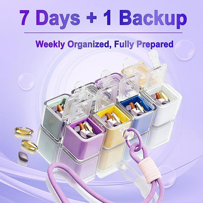 Foldable Travel Pill Organizer Magic Cube