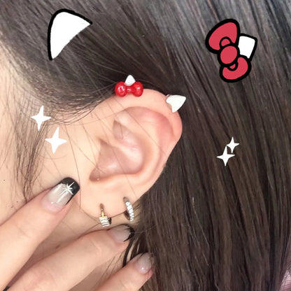 Cute Kitten Stud Earrings (Pair)