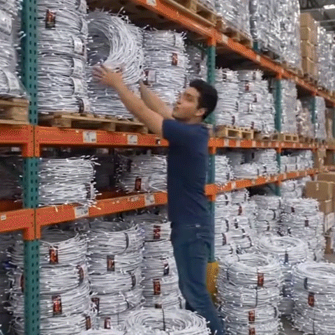 Animated demonstration of LED string lighting effects