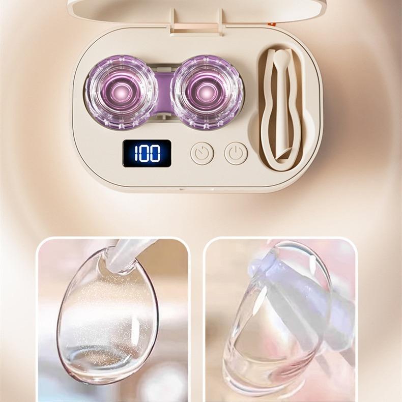 Ultrasonic Contact Lens Cleaner - Portable Machine with USB Charger