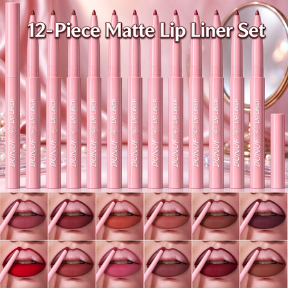 12-Piece Matte Lip Liner Set