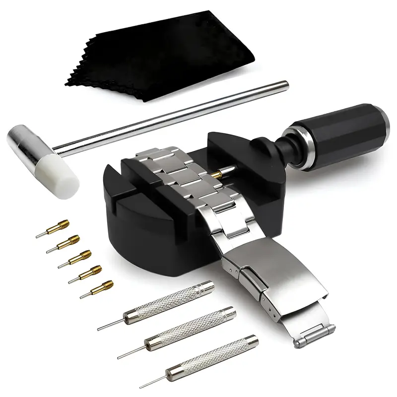 Watch Link Removal Kit - Watch Band Sizing Tool for Watch Strap Adjustment