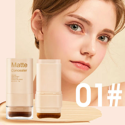 2 in 1 Dual-Ended Eraser Foundation Stick, Tinted Moisturizer, Skin Tint, Face Foundation and Dewy Finish
