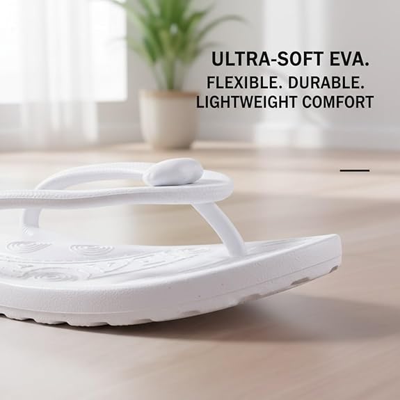 Foldable Non Slip Flip-Flop Travel Slippers - Lightweight EVA, Breathable, Waterproof, Shock-Absorbing Features for Unisex Adults