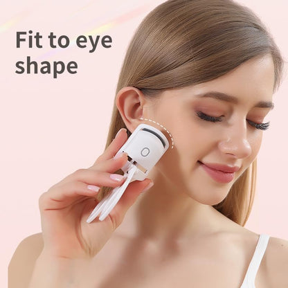 Mini Portable Electric Eyelash Curler for Women -15s Quick Heat, 2-Temperature Control, Anti-Burn Protection