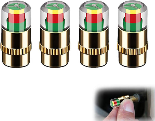 4Pcs Car Tire Pressure Monitor Valve Stem Caps