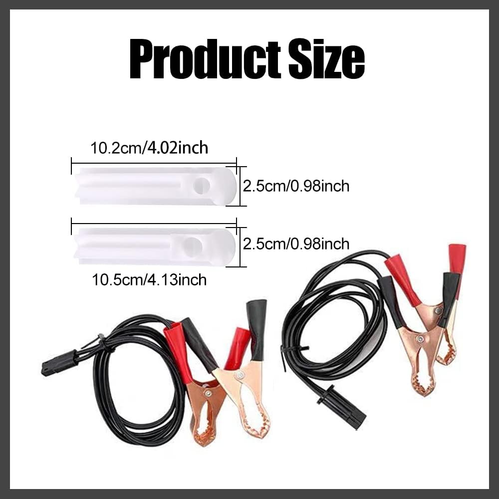 Fuel Injector Cleaner Kit - Universal Fuel Injector Flush Cleaner Adapter DIY Cleaning Tool Kit with Test Lead