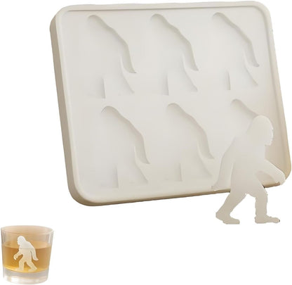 Bigfoot Ice Mold, Sasquatch Shape Silicone Ice Cube Molds, Easy Release & Dishwasher Safe