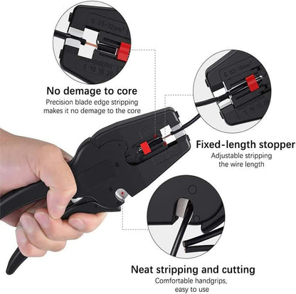 2 in 1 Wire Stripping Tool Works for Electronic,Electric,Automotive