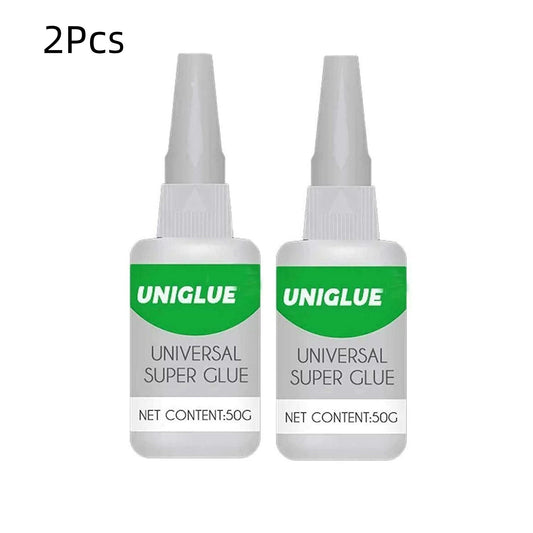 2Pcs Uniglue Universal Super Glue, Welding High-Strength Oily Glue, Mighty Instant Glue(50g)
