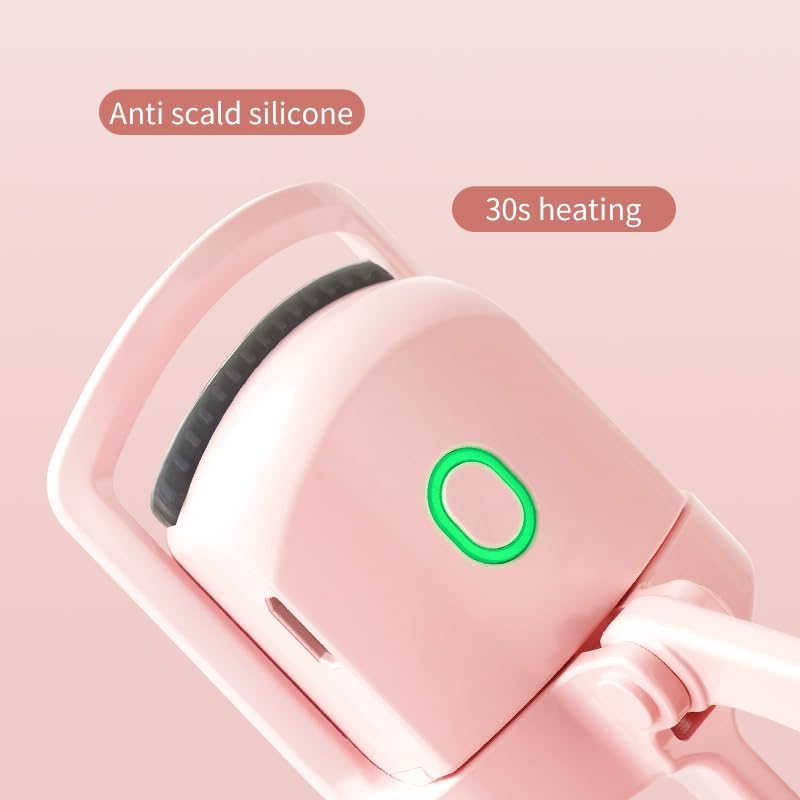 Mini Portable Electric Eyelash Curler for Women -15s Quick Heat, 2-Temperature Control, Anti-Burn Protection