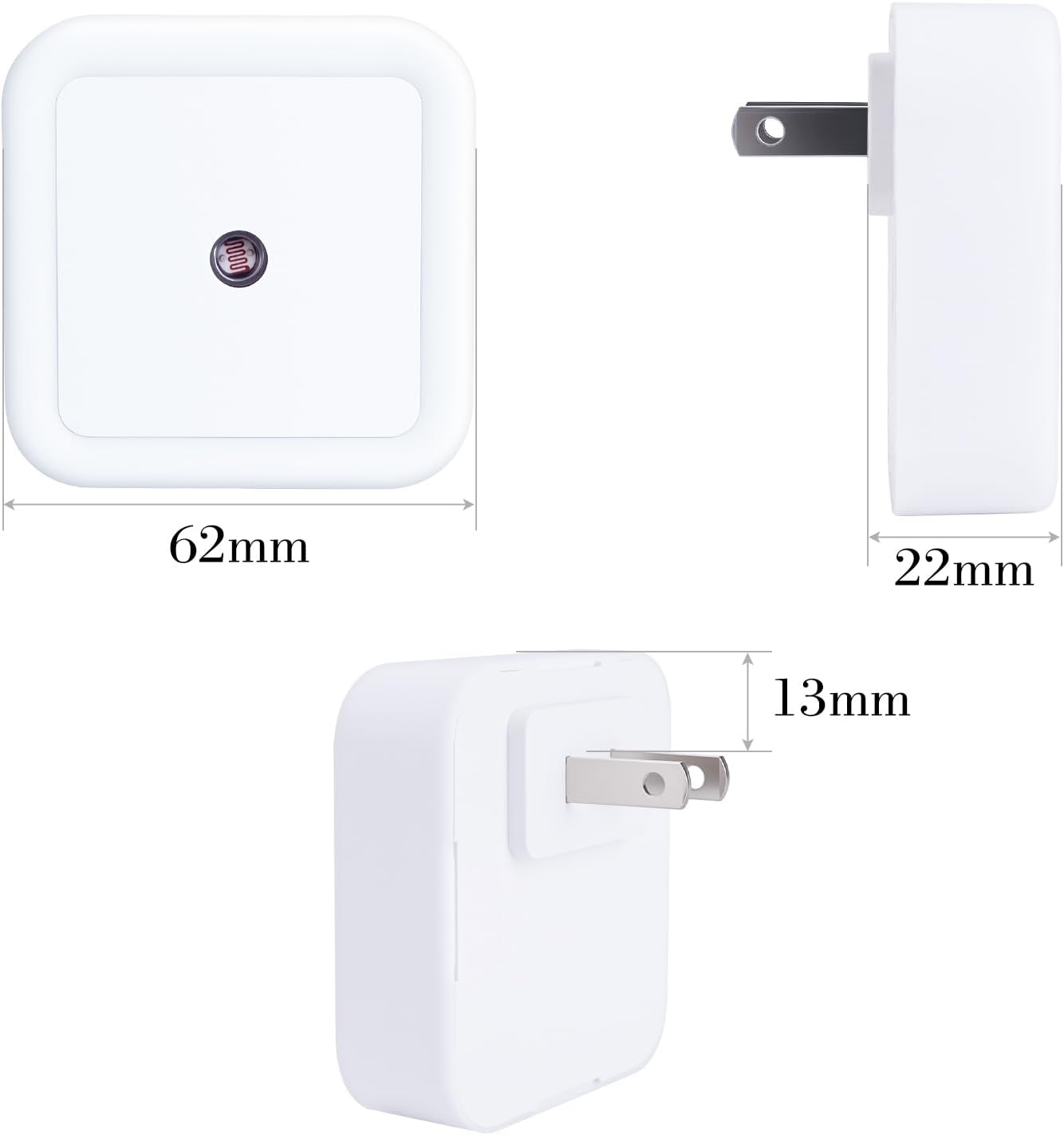 4/8Pcs Night Light,Warm White LED Night Lights Plug into Wall with Dusk to Dawn sensors