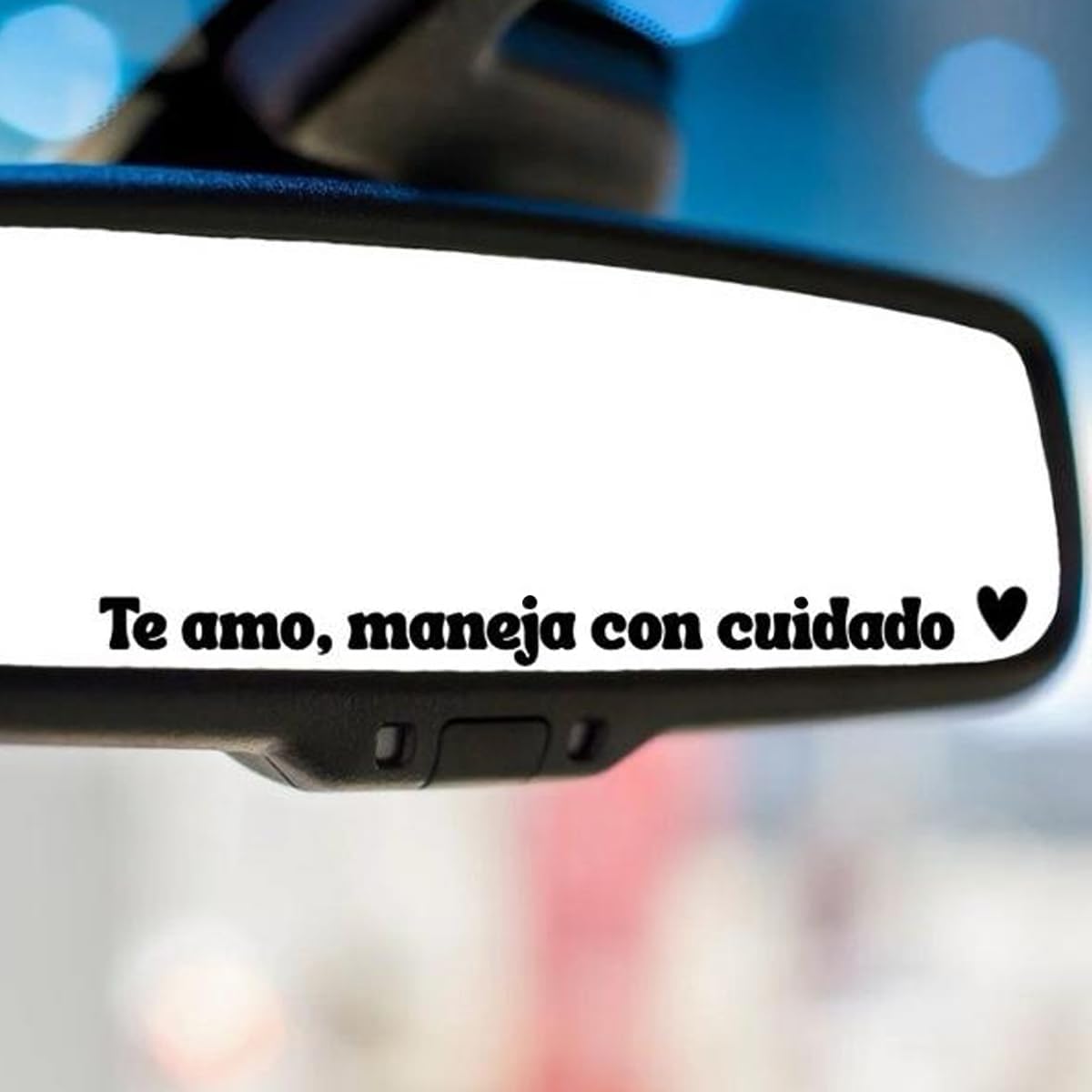 5pcs Te amo maneja con cuidado Rear View Mirror Sticker