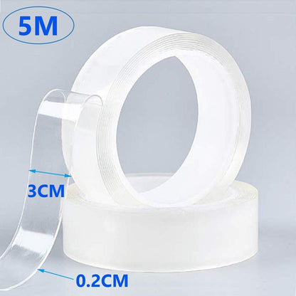 Nano Double Sided Tape, 1.2in x16.5 Feet Removable No Residue, Waterproof Multipurpose Tape