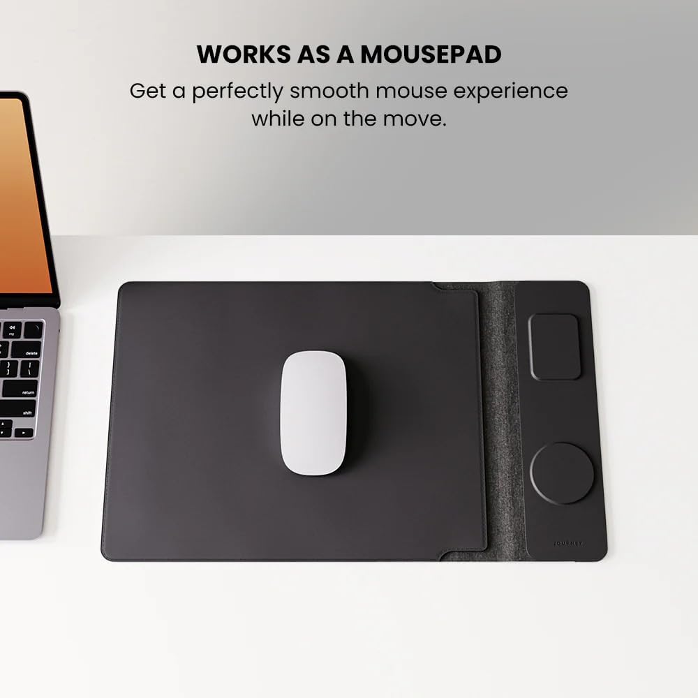 4 in 1 Wireless Sleeve 15"-16", Desktop Charging Mat for Laptop