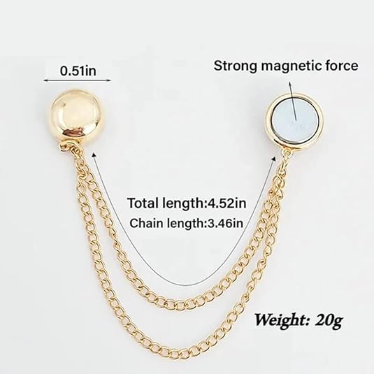 10 PCS Magnetic Clothing Clips with Chain, Multi-Function Magnet Button