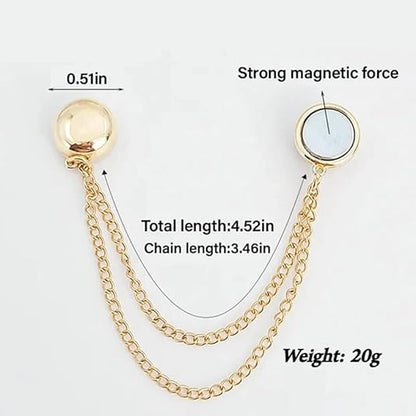 10 PCS Magnetic Clothing Clips with Chain, Multi-Function Magnet Button