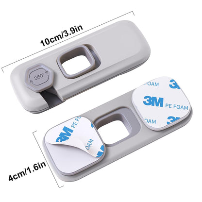 4 Pack Child Proof Refrigerator Lock, Child Safety Locks for Doors, RV Refrigerator, Oven Lock