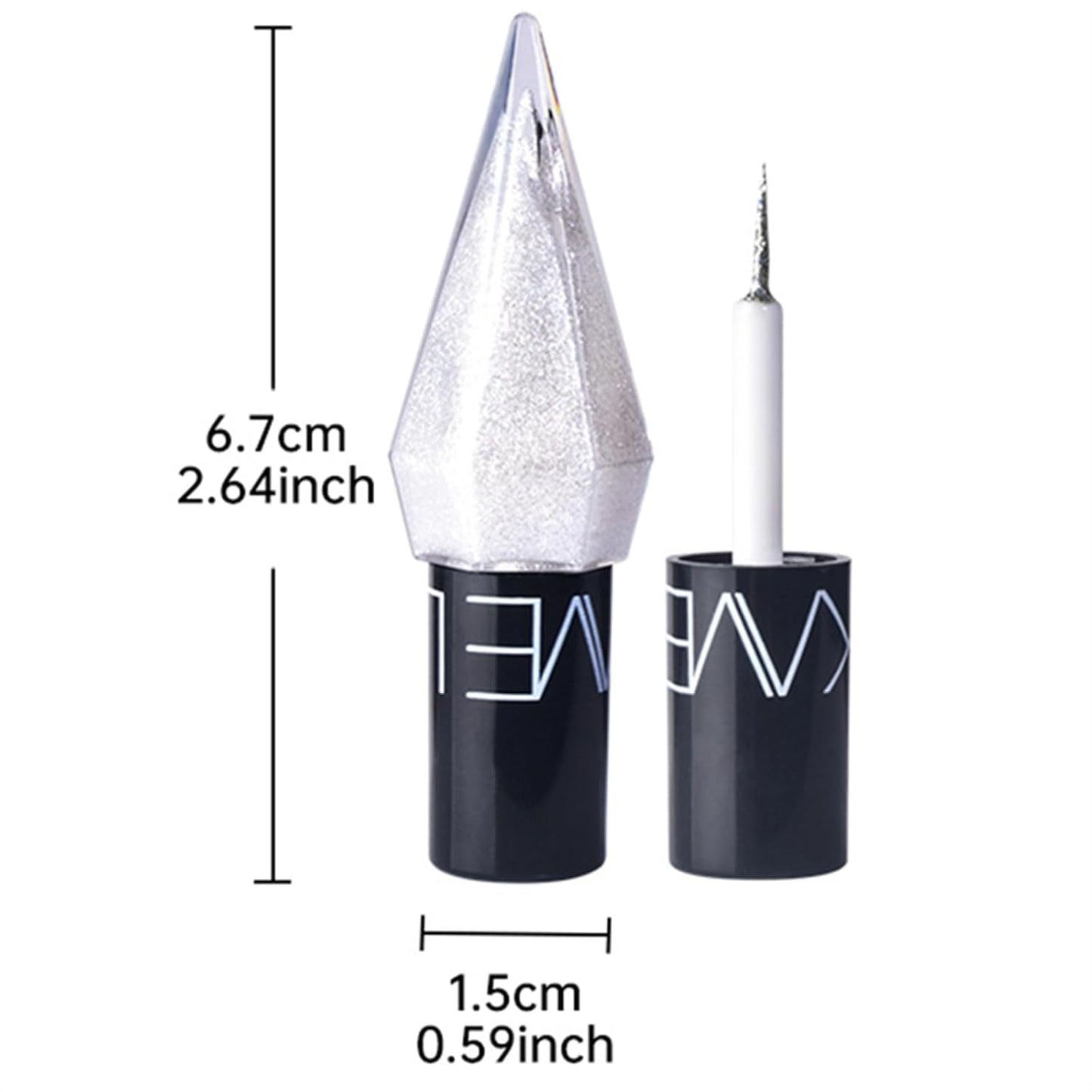 5 Colors Glitter Eyeliner Colorful Set,Metallic Shimmer White Silver Brown Diamond Shine Eye Liner