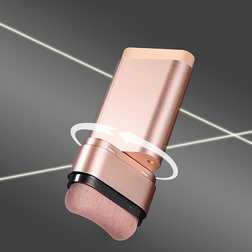 2 Pcs 2-in-1 Long-Lasting Dual-Ended Foundation Stick - Built-in Sunscreen, Lightweight Brighten Stick for All Skin Types