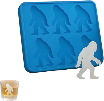 Bigfoot Ice Mold, Sasquatch Shape Silicone Ice Cube Molds, Easy Release & Dishwasher Safe