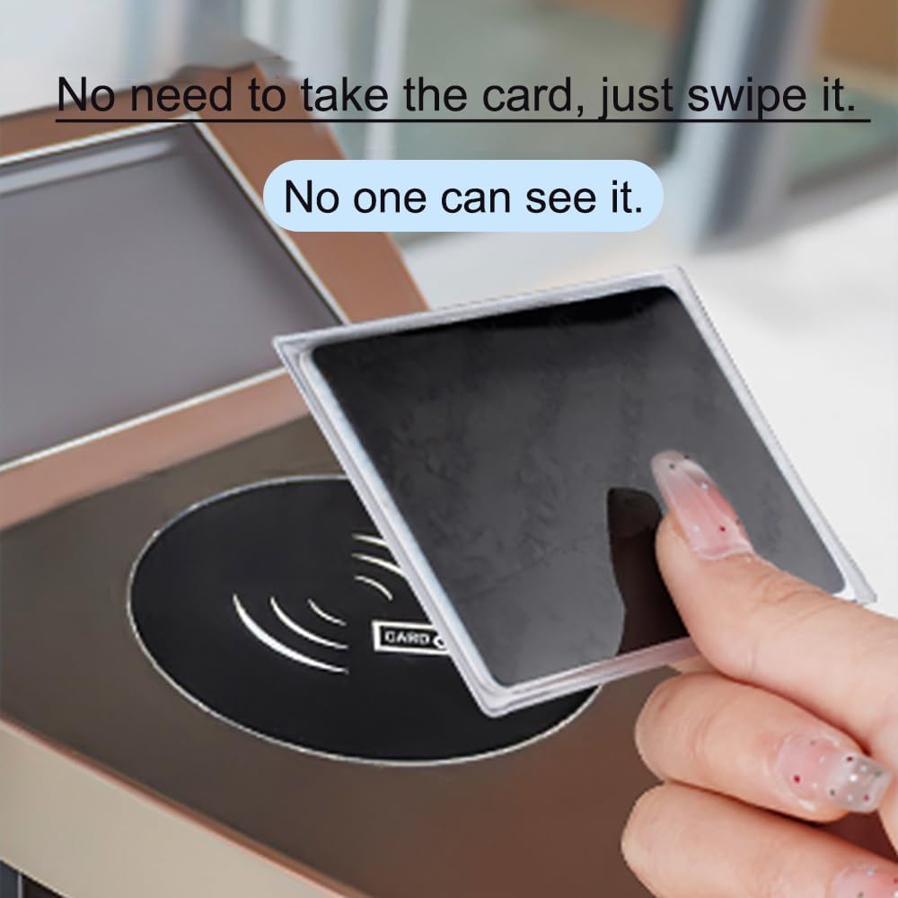 10Pcs Anti-peeping Card Sleeve, Double-sided ID Card and Bank Card Leak-proof Protective Sleeve
