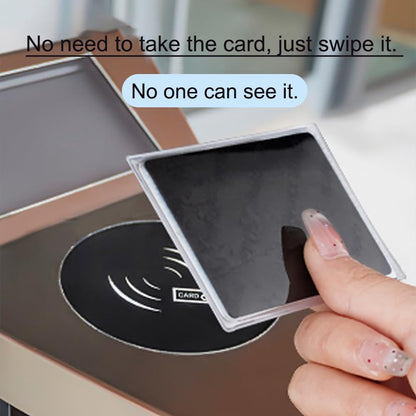 10Pcs Anti-peeping Card Sleeve, Double-sided ID Card and Bank Card Leak-proof Protective Sleeve