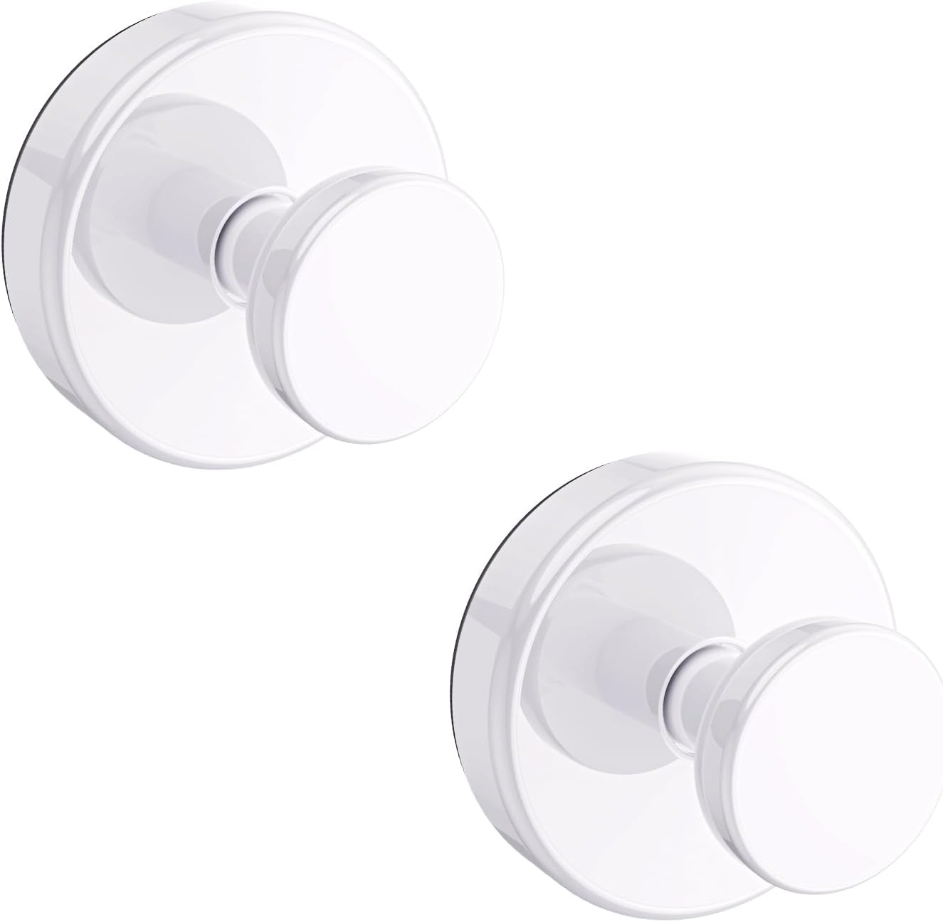 2 Pcs Removable Suction Cup Hooks for Bathroom Window Glass Door Wall