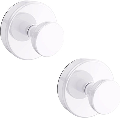 2 Pcs Removable Suction Cup Hooks for Bathroom Window Glass Door Wall