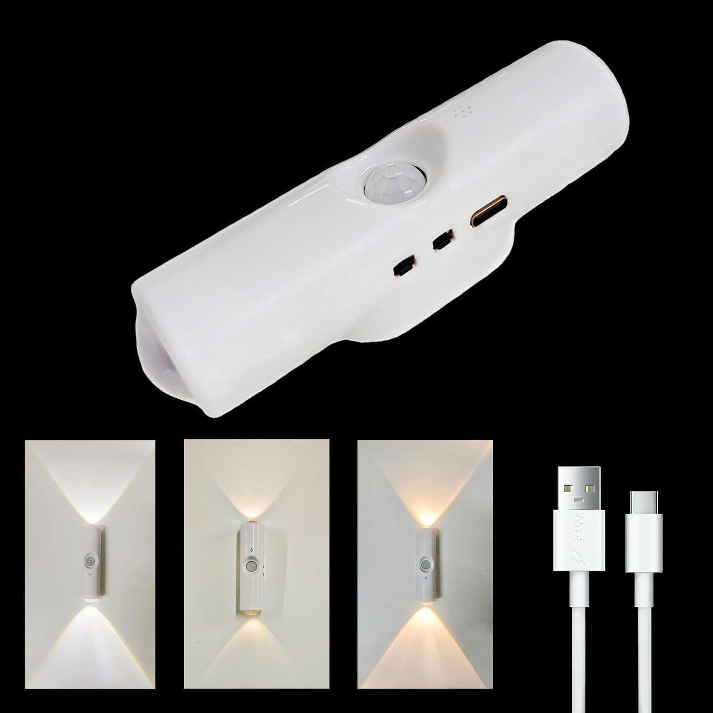 2Pcs Rechargeable Smart LED Motion Sensor Ambient Lights