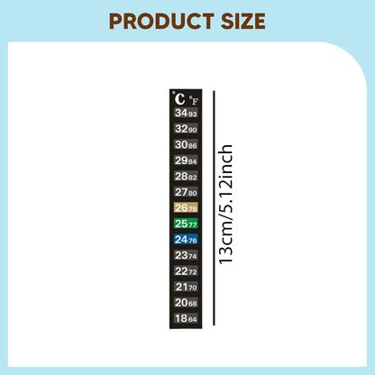 10Pcs Aquarium Temperature Sticker Strips