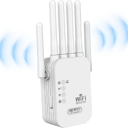 WiFi Extender Signal Booster with Ethernet Port 6 Directional Antennas