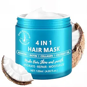Deep Conditioning Hair Mask for Damaged Hair Treatment - Keratin Hair Care for Hydrating Repair for Dry, Curly, Color-Treated and Frizzy Hair