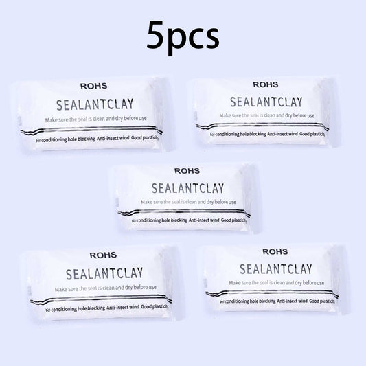 5pcs Faster Drying Moldable Sealant Clays for Drain Pipe Connection, Holes & Gaps